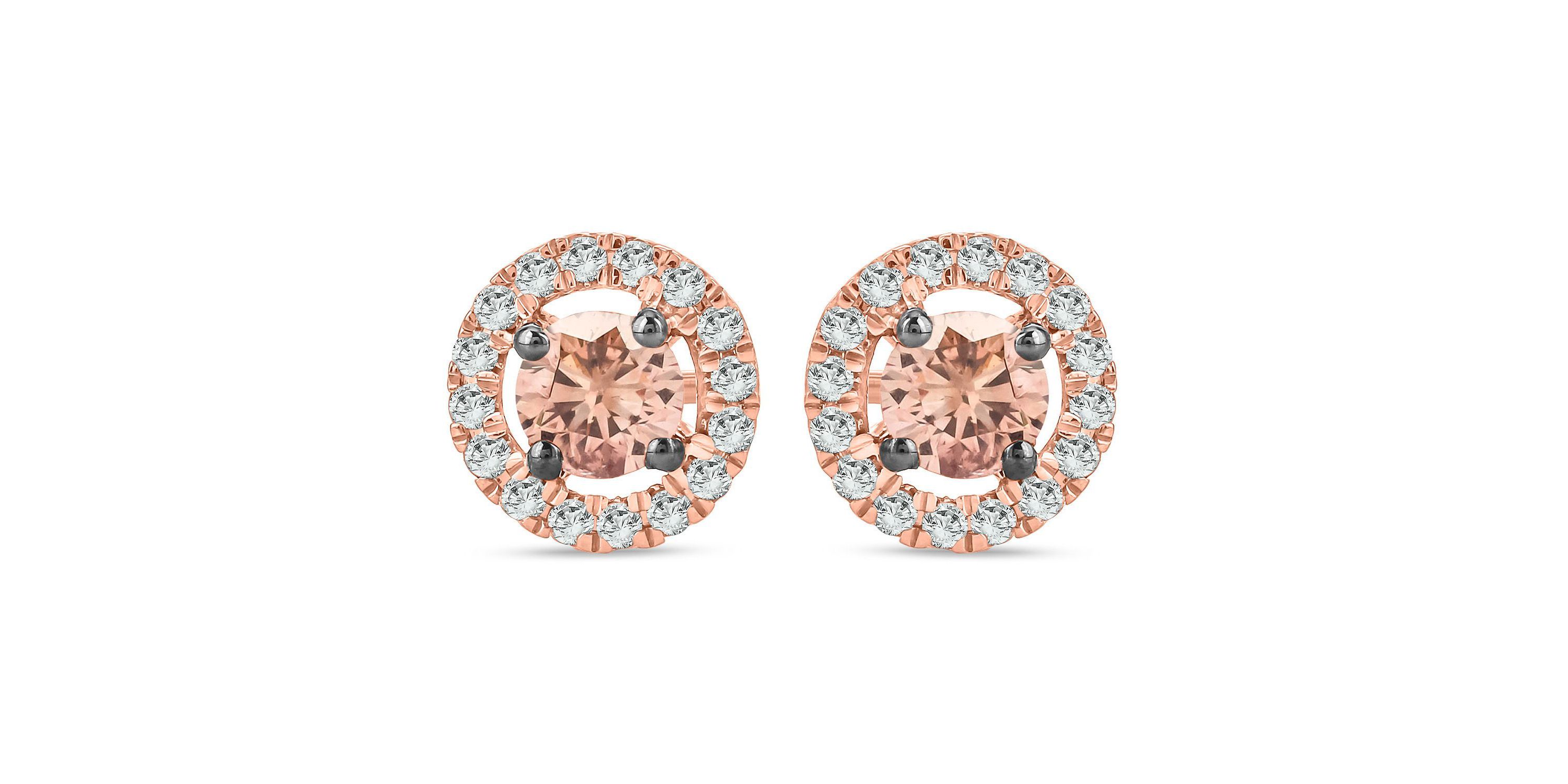 1/2 ct.t.w Round White Diamond Composite Earrings in 14K Gold