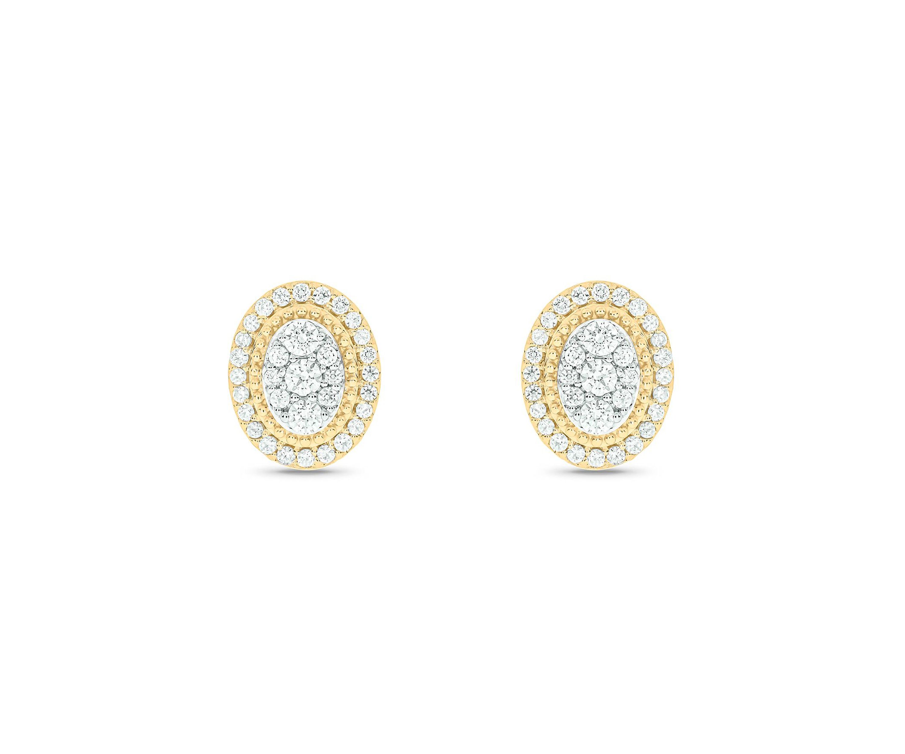 1/2 ct. t.w. Diamond Stud Earring In 10K Yellow Gold