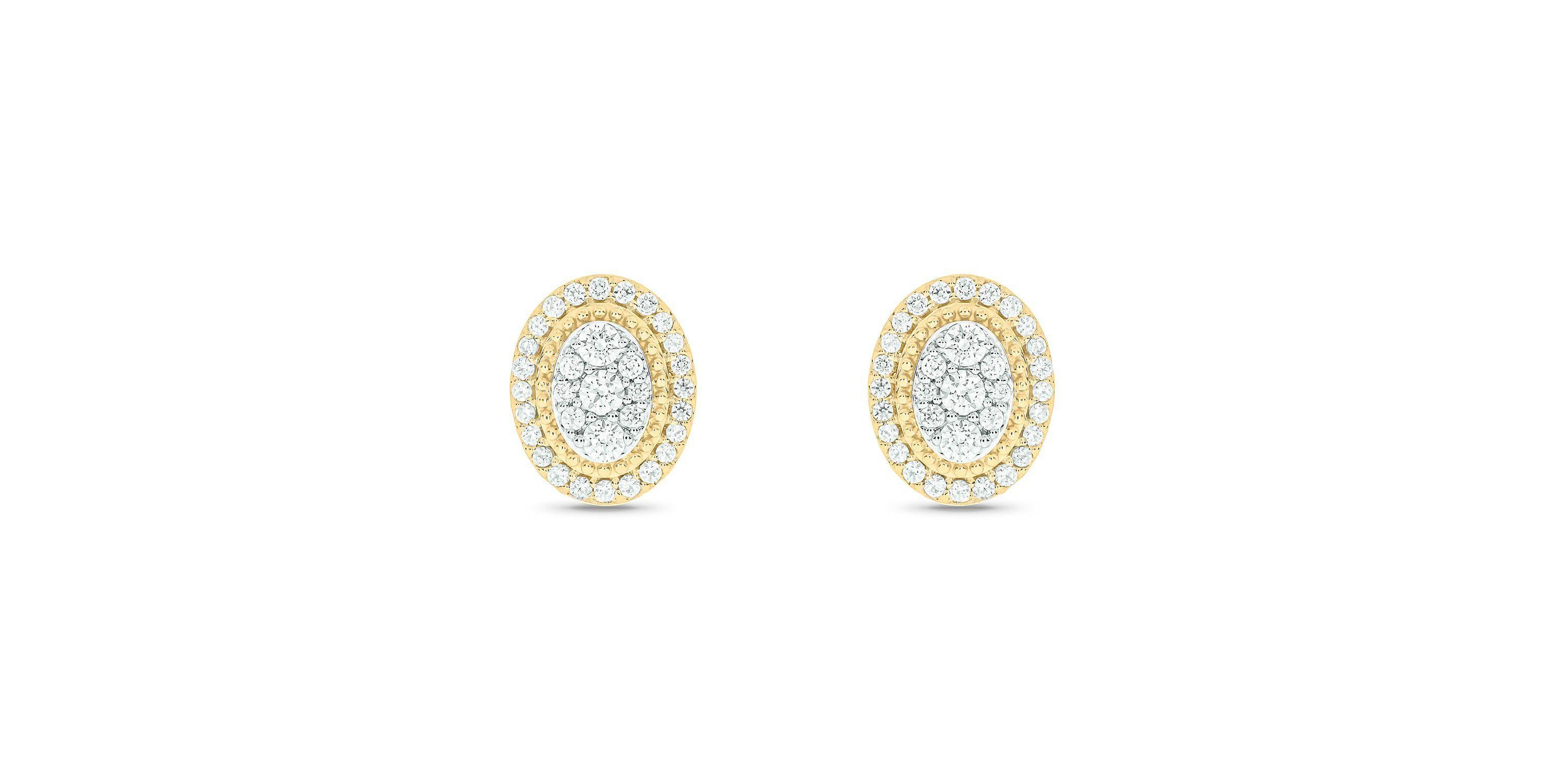 1/2 ct. t.w. Diamond Stud Earring In 10K Yellow Gold