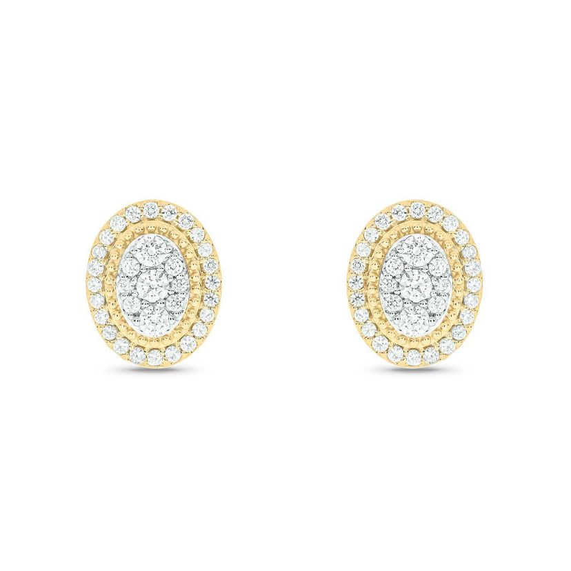 1/2 ct. t.w. Diamond Stud Earring In 10K Yellow Gold