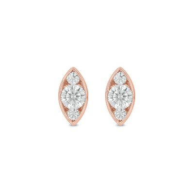 Belk & Co Lab Created 5/8 Carat Lab Grown Diamond Marquise shape Earring in 10KT Rose Gold