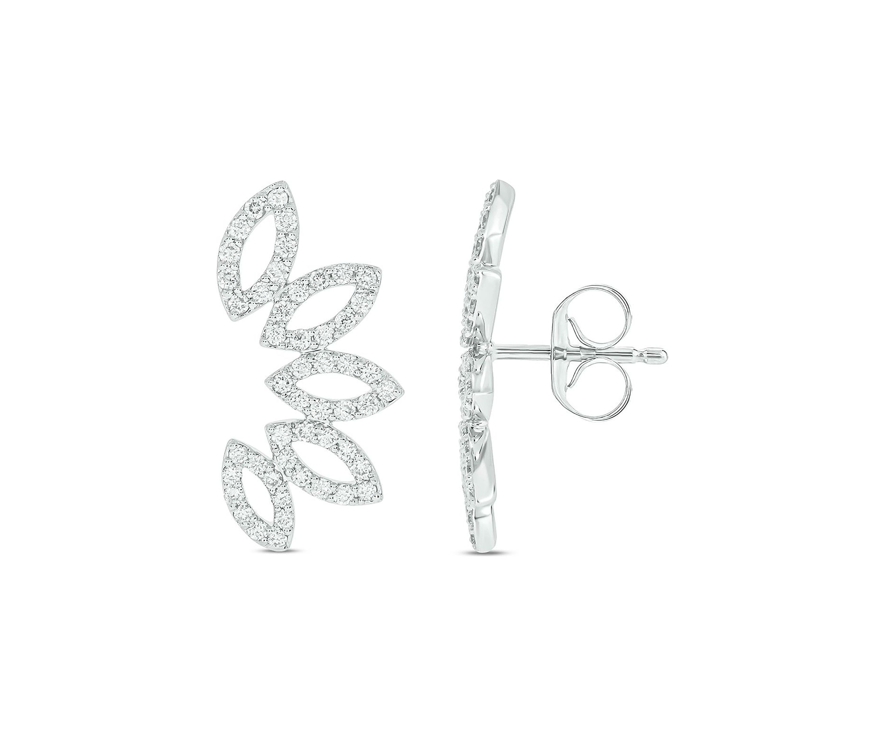 7/8 ct. t.w. Diamond Fashion Earring In 10K White Gold
