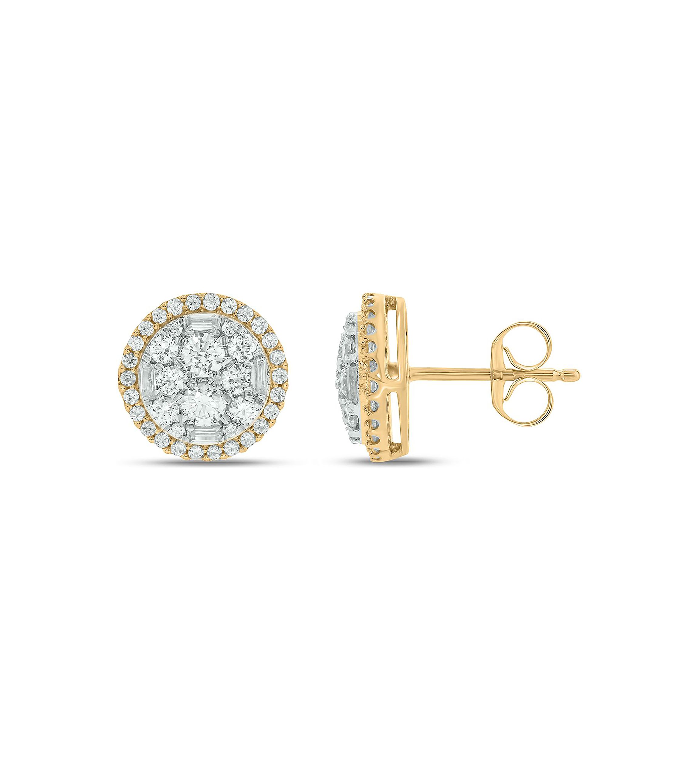 1.0 ct. t.w. Diamond Stud Earring In 10K Yellow Gold