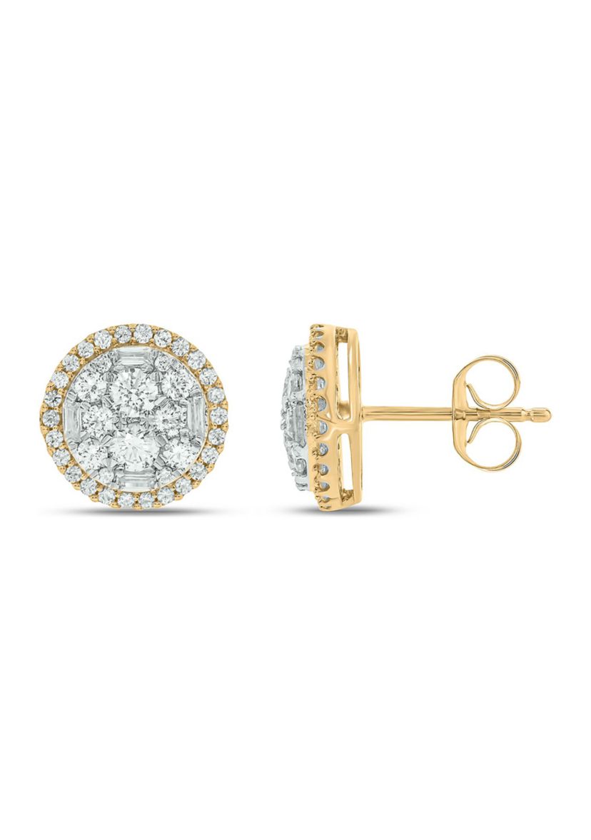 1.0 ct. t.w. Diamond Stud Earring In 10K Yellow Gold