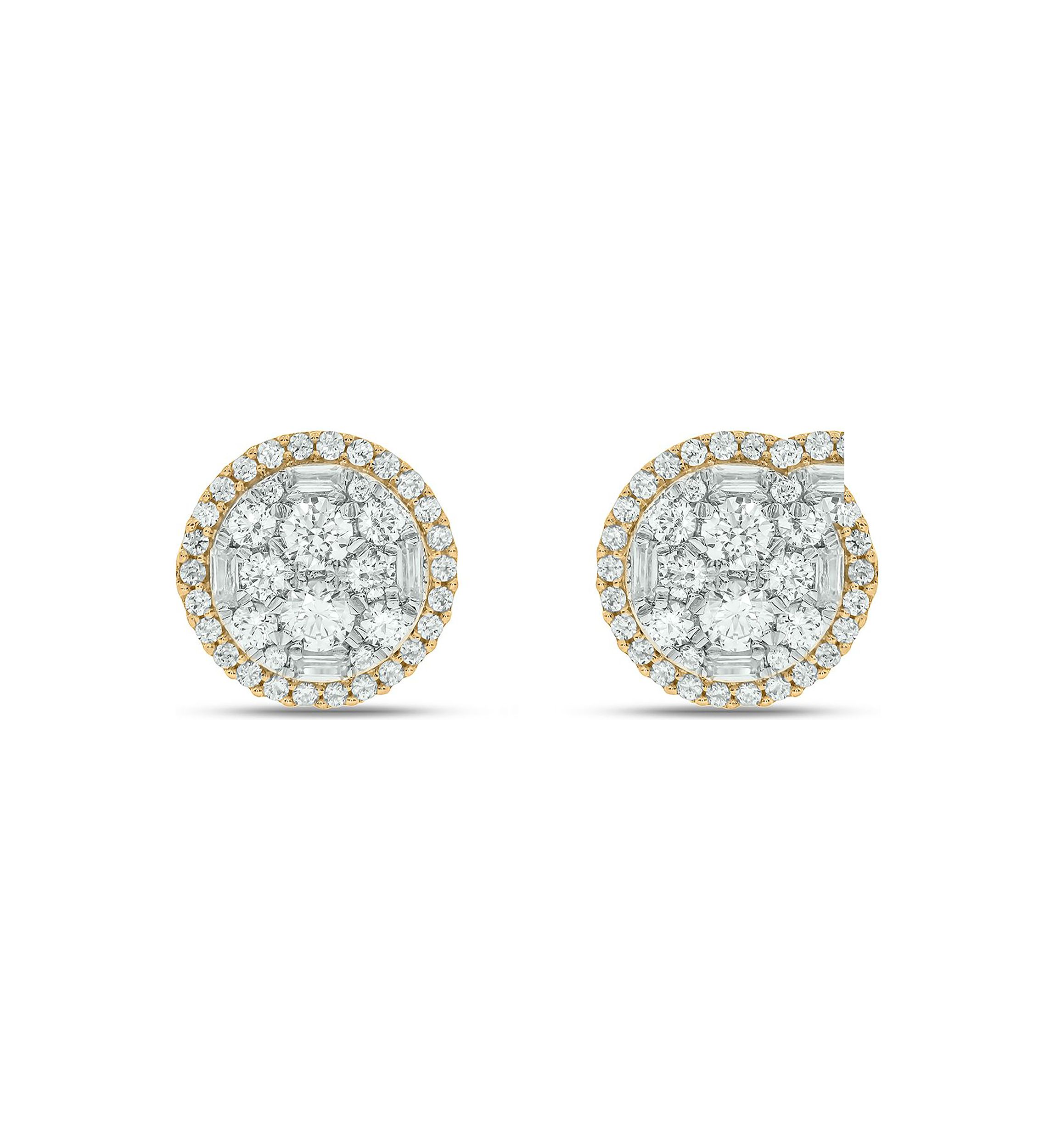 1.0 ct. t.w. Diamond Stud Earring In 10K Yellow Gold