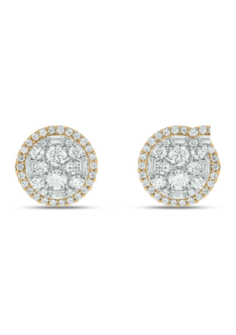 1.0 ct. t.w. Diamond Stud Earring In 10K Yellow Gold