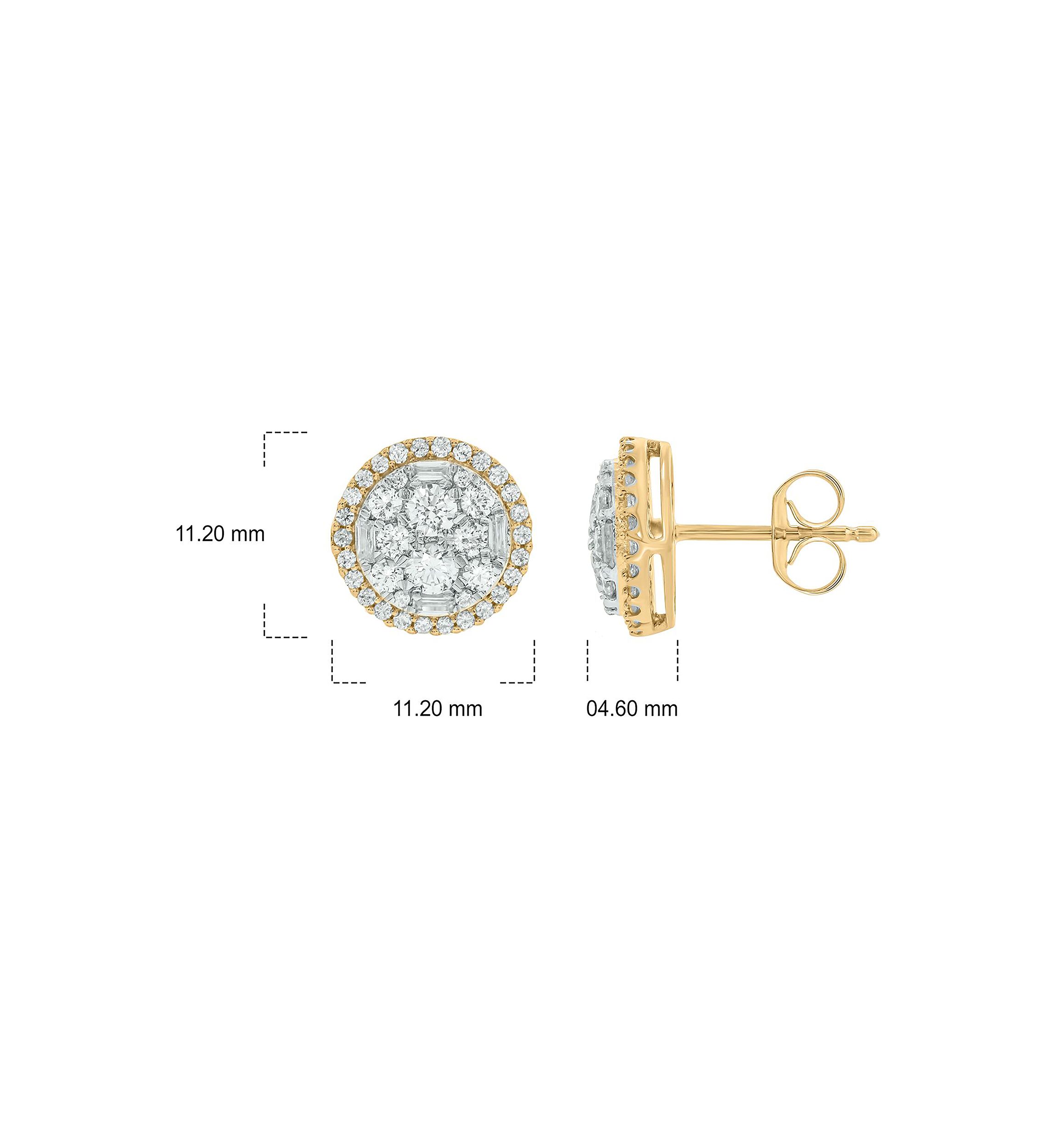 1.0 ct. t.w. Diamond Stud Earring In 10K Yellow Gold