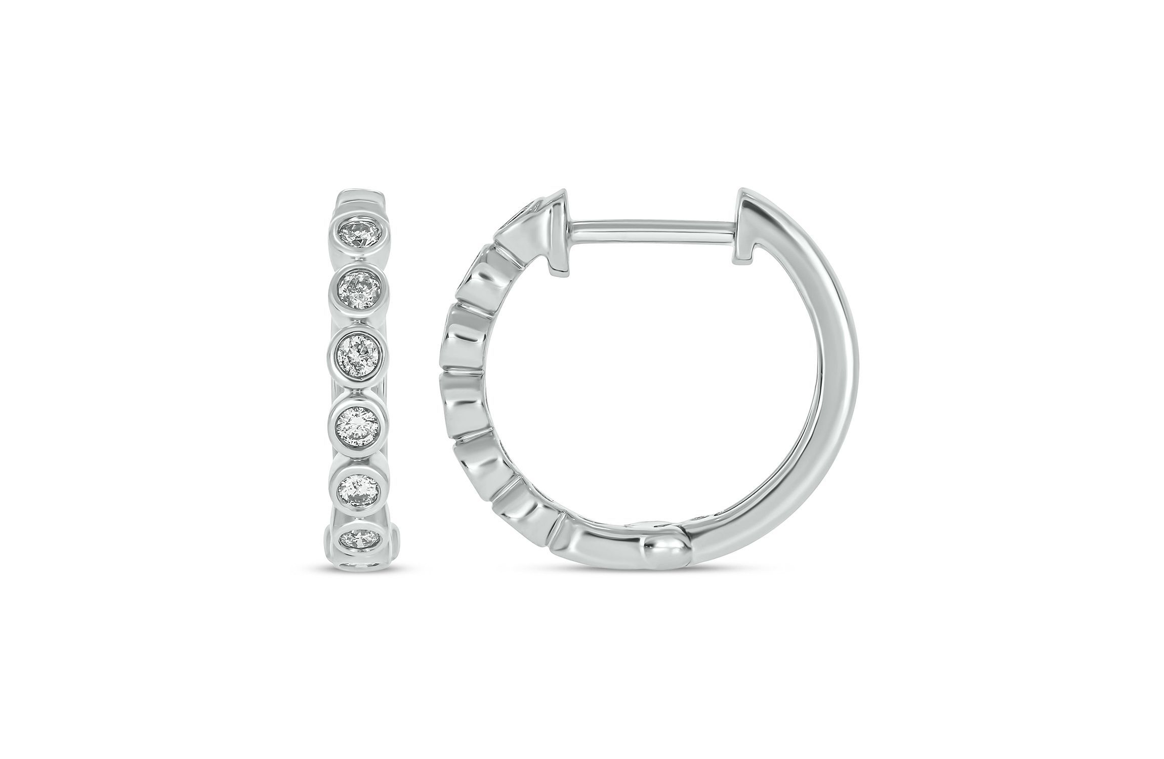 1/4 ct. t.w. Diamond Hoop Earring in sterling Silver