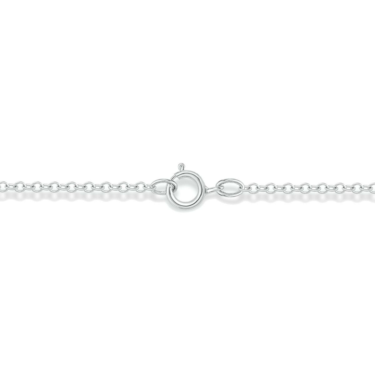 Diamond Accent Initial Infinity Lariat Necklace In Sterling Silver