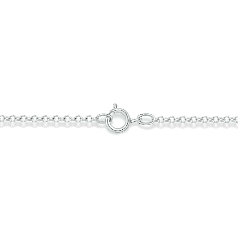 Diamond Accent Initial Infinity Lariat Necklace In Sterling Silver