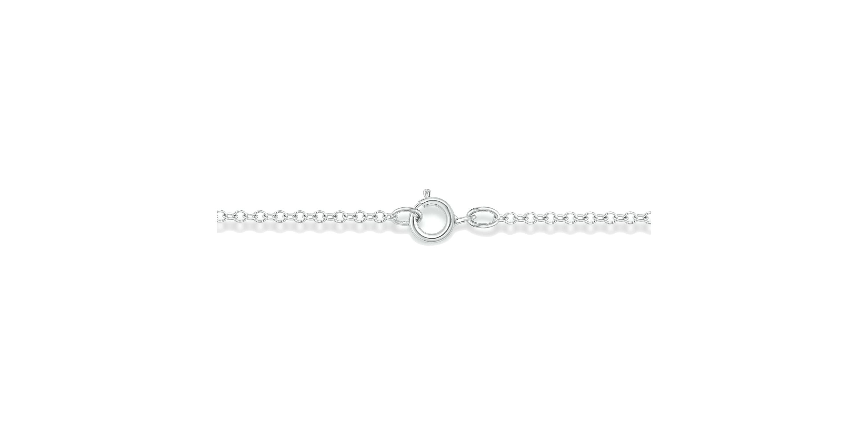 Diamond Accent Initial Heart And Letter Lariat Necklace In Sterling Silver