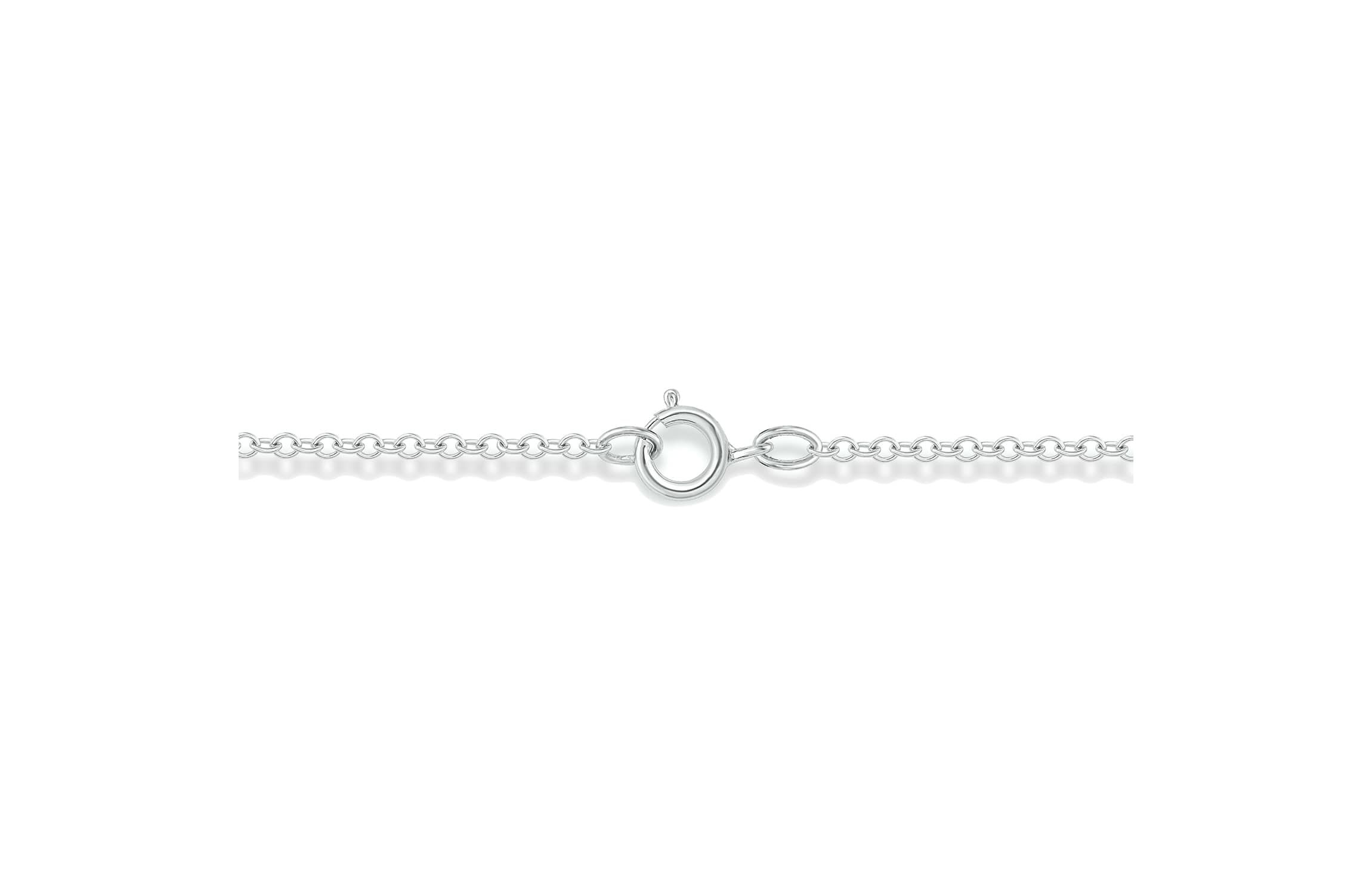 Diamond Accent Initial Cross And Letter Lariat Necklace In Sterling Silver