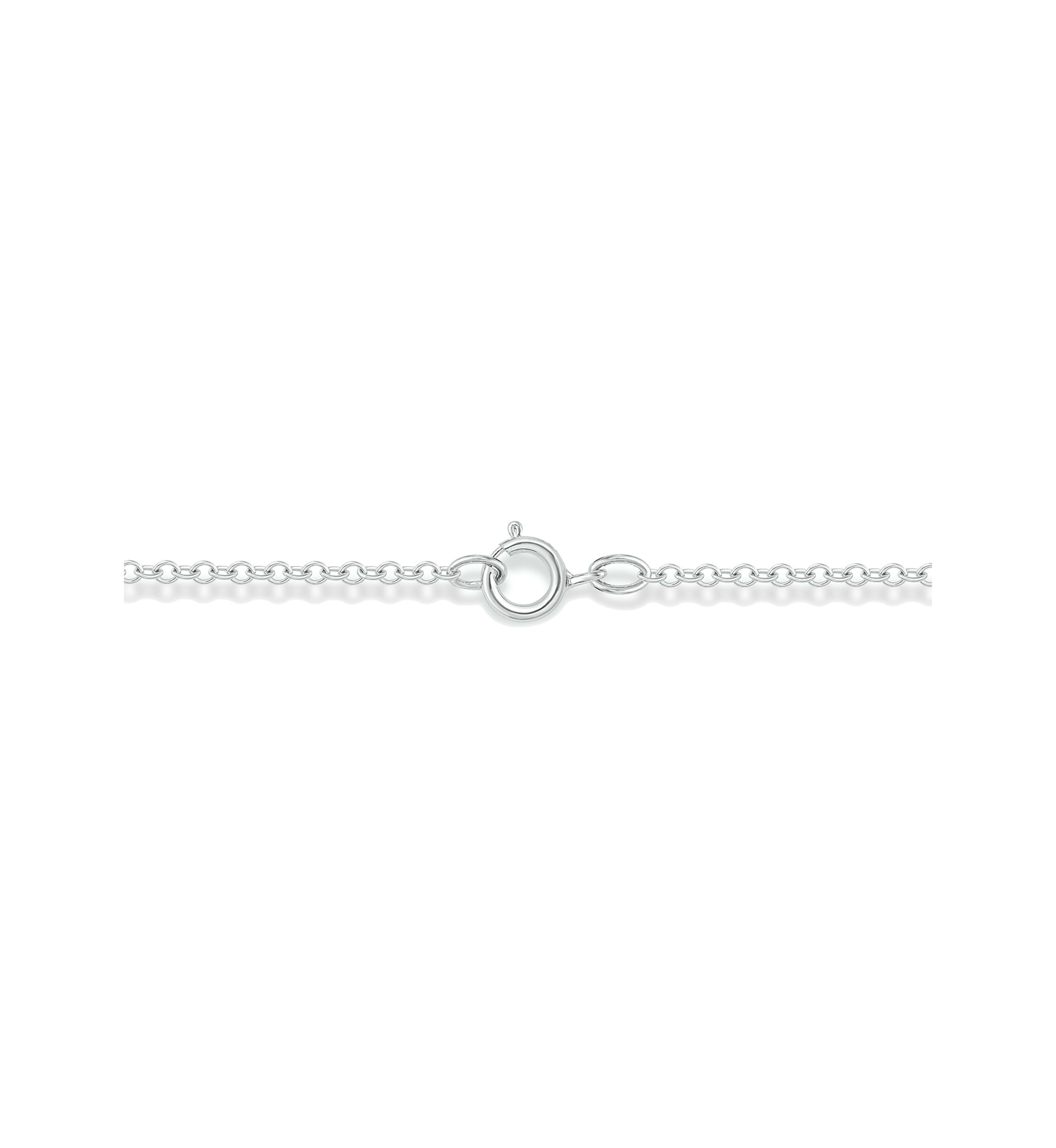 1/10 ct. t.w. Diamond Moon Pendant Necklace in 14K White Gold