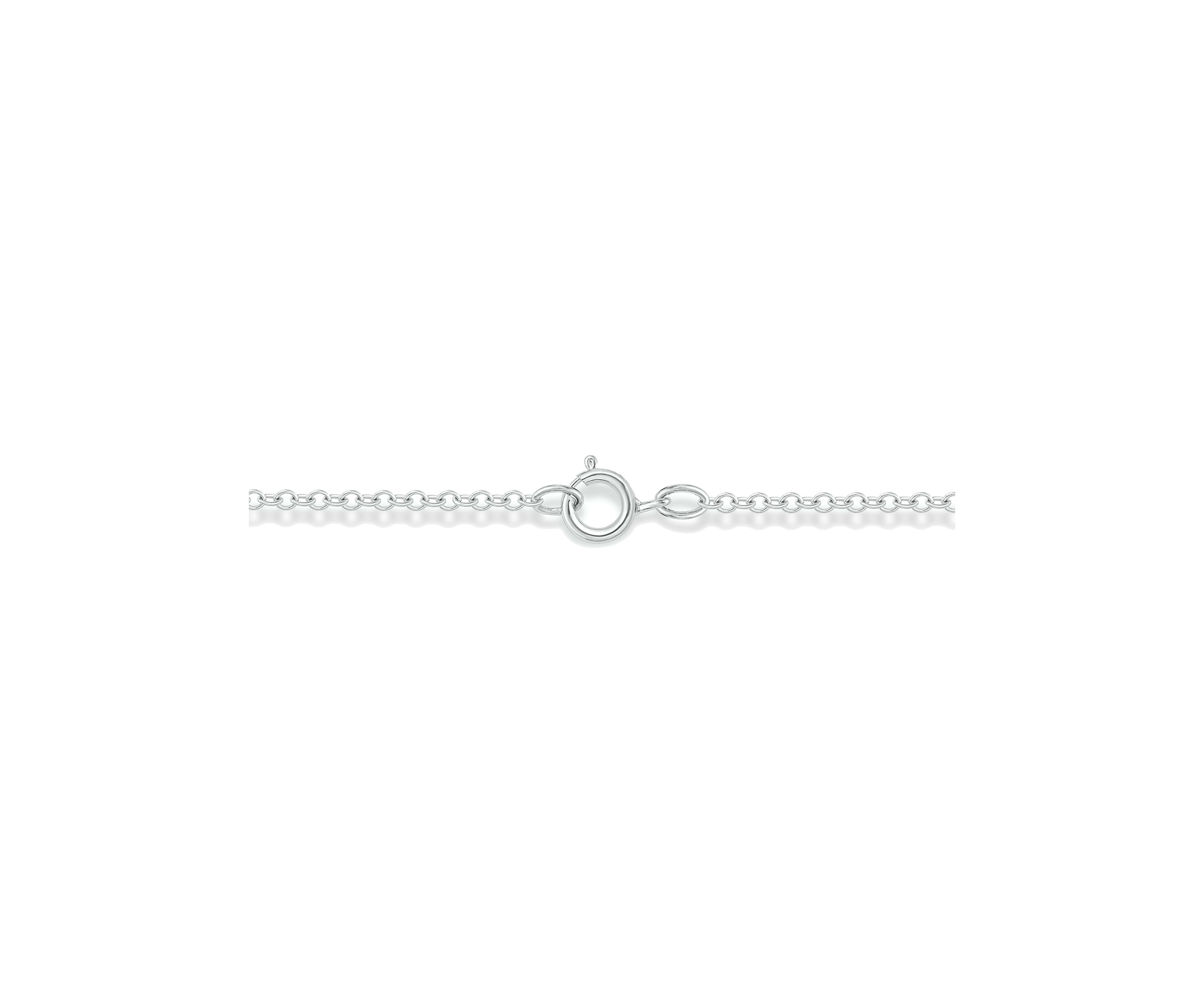 1/10 ct. t.w. Diamond Moon Pendant Necklace in 14K White Gold