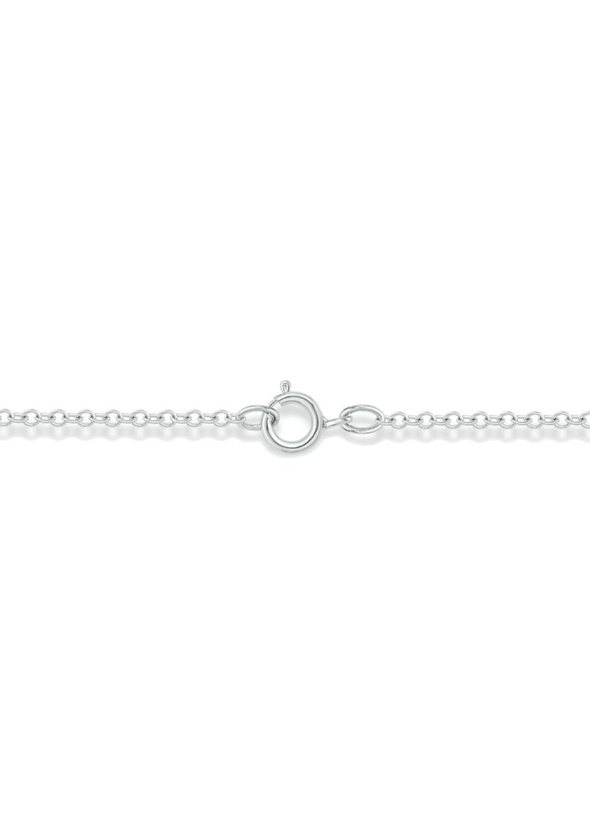 1/10 ct. t.w. Diamond Moon Pendant Necklace in 14K White Gold