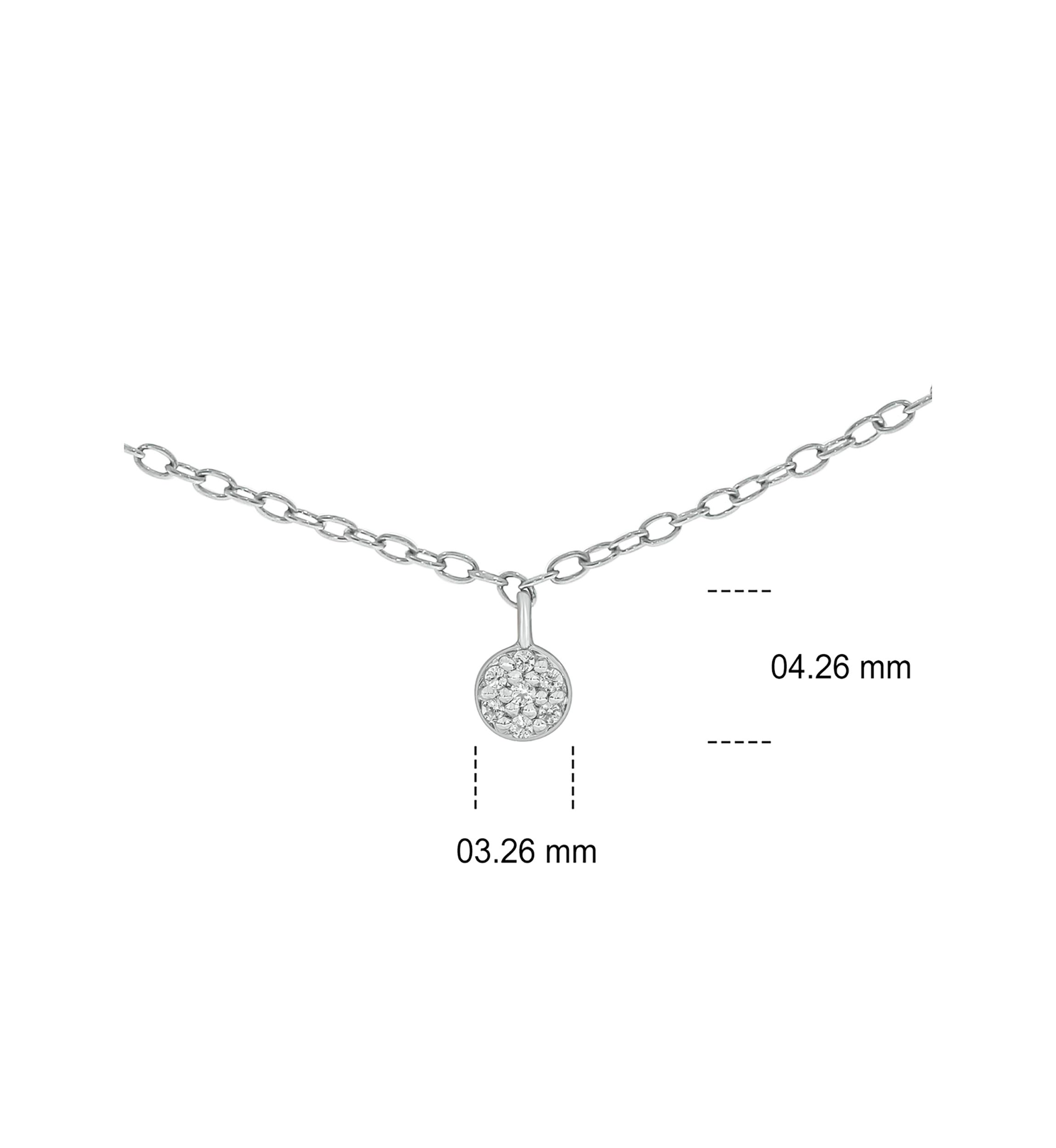 1/10 ct. t.w. Diamond Cluster Pendant Choker Necklace in Sterling Silver