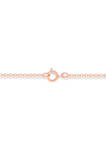 1/8 ct. t.w. Ruby and 1/10 ct. t.w. White Diamond Curve Necklace in 14K Rose Gold