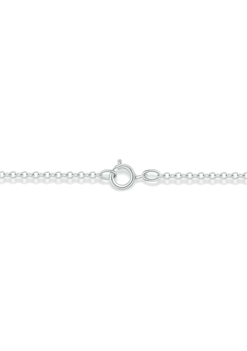 1/6 ct. t.w. Diamond Triangle Pendant Necklace in Sterling Silver