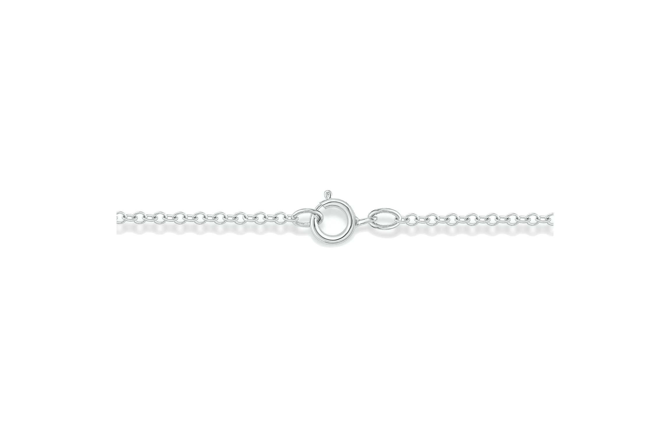 1/5 ct.t.w Diamond Circle Cross Halo Necklace in 14K White Gold