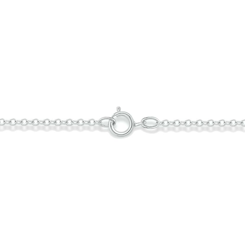1/4 Carat, Sleek And Beautiful Diamond Bar Necklace Pendant in 14K White Gold