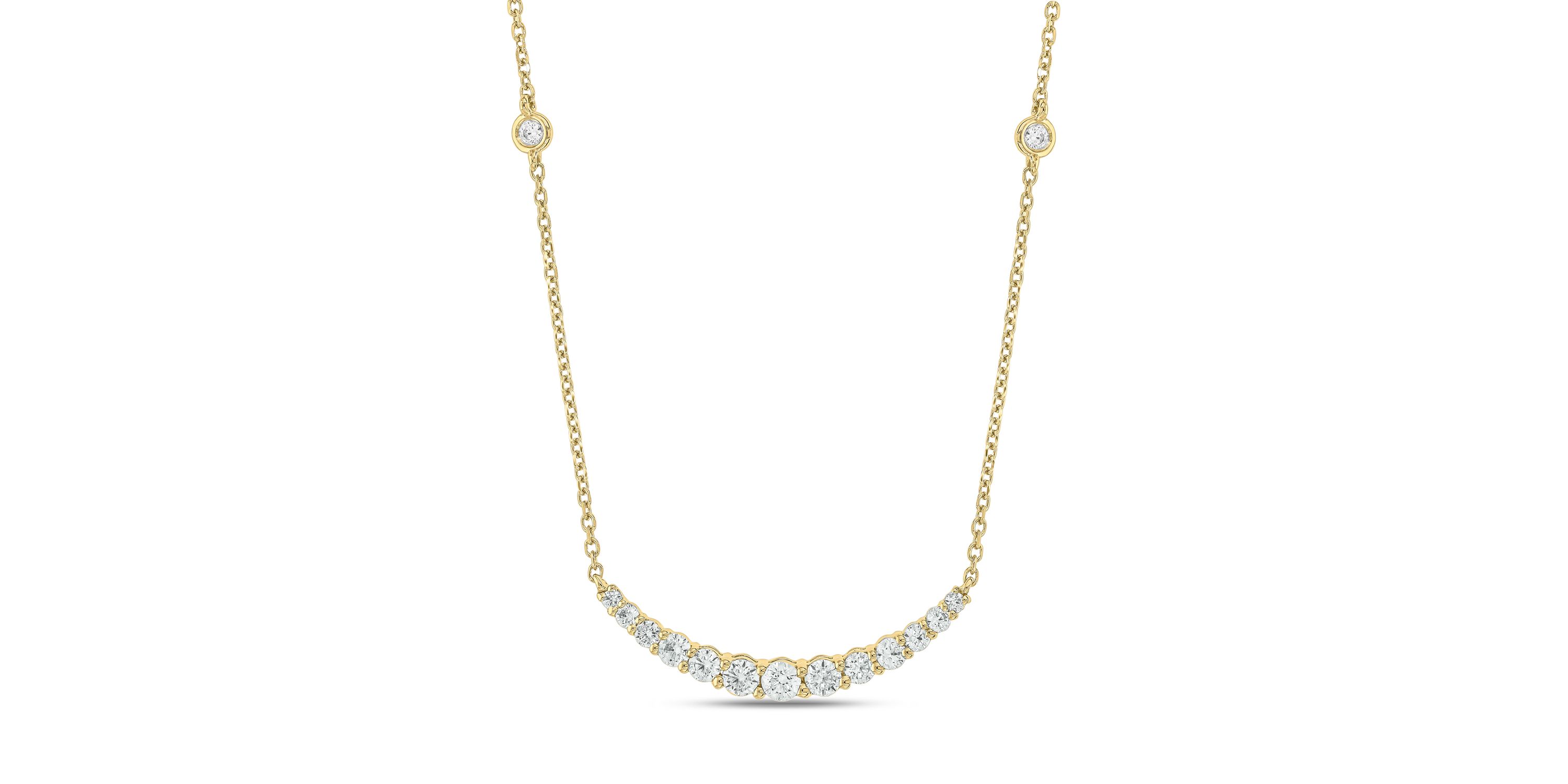 3/8 carat, Diamond Smiley stunning Necklace Pendant in 14K Yellow Gold