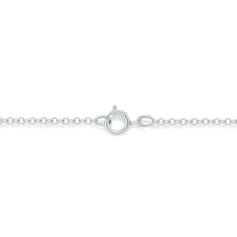 Lab Created 1/2 ct. t.w. Lab Grown Diamond Smiley Necklace in Sterling Silver