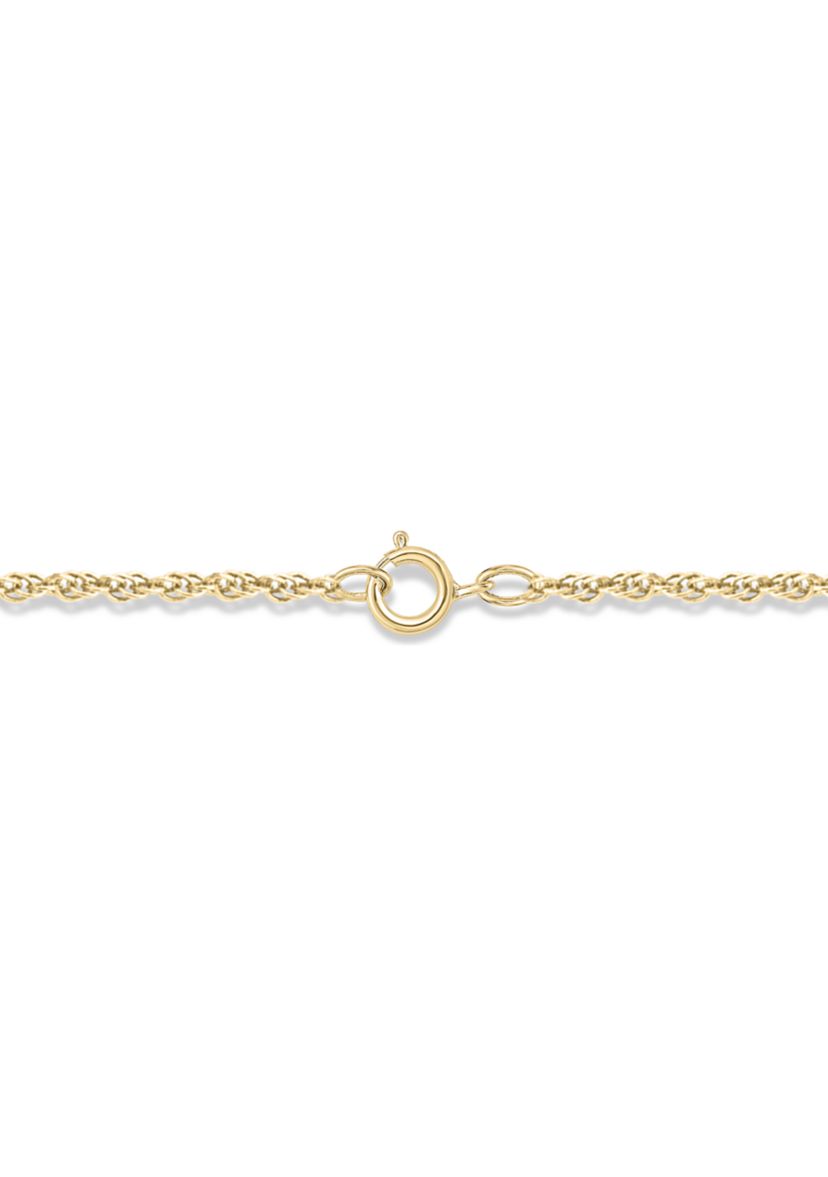 1/10 ct. t.w. Baguette Round White Diamond Cross Pendant Necklace in 14K Yellow Gold 