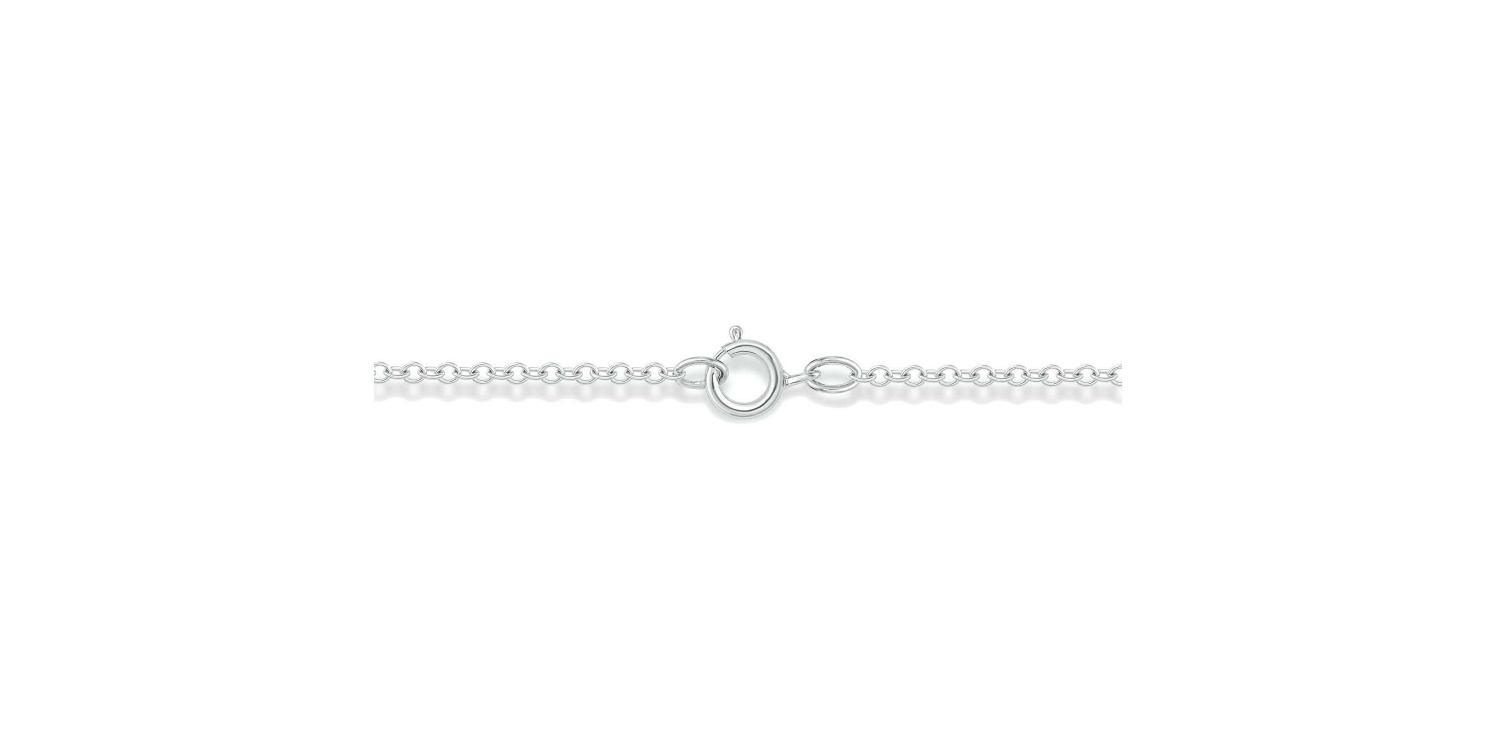 1/2 carat, Diamond Cross Half Bezel Pendant in 14K White Gold