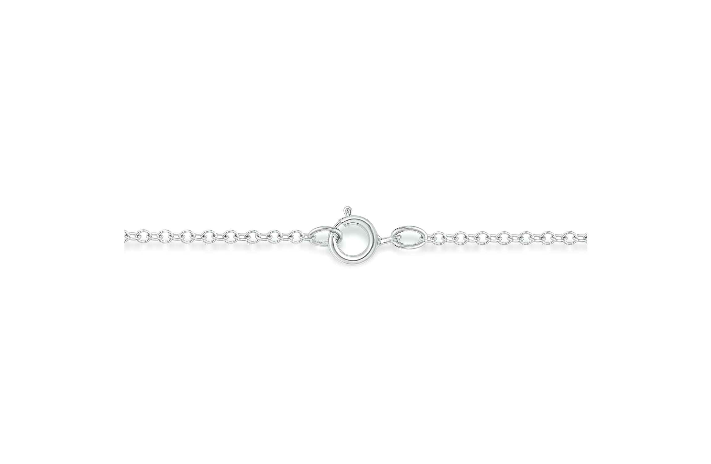 Lab Created 1 Carat Lab-Grown Diamond Elegant Cross  Pendant in Sterling Silver