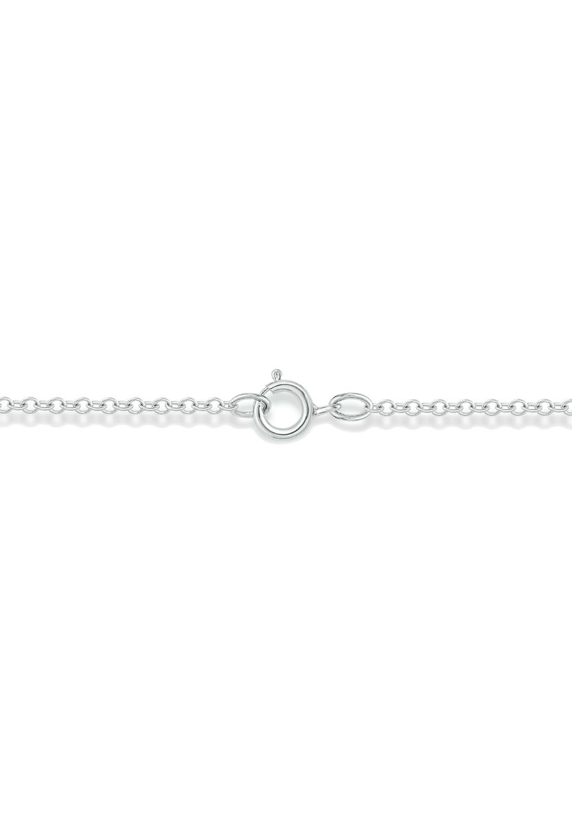 1/8 ct. t.w. Baguette Round White Diamond Infinity Pendant Necklace in Sterling Silver