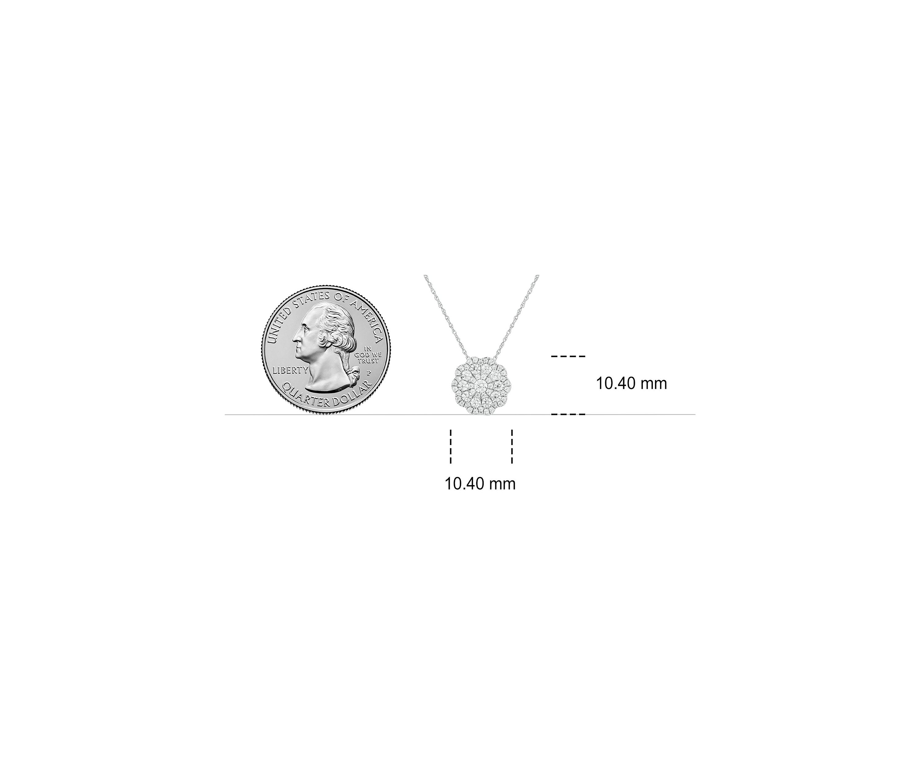 1/2 ct. t.w. Diamond Fashion Pendant in 10K White Gold