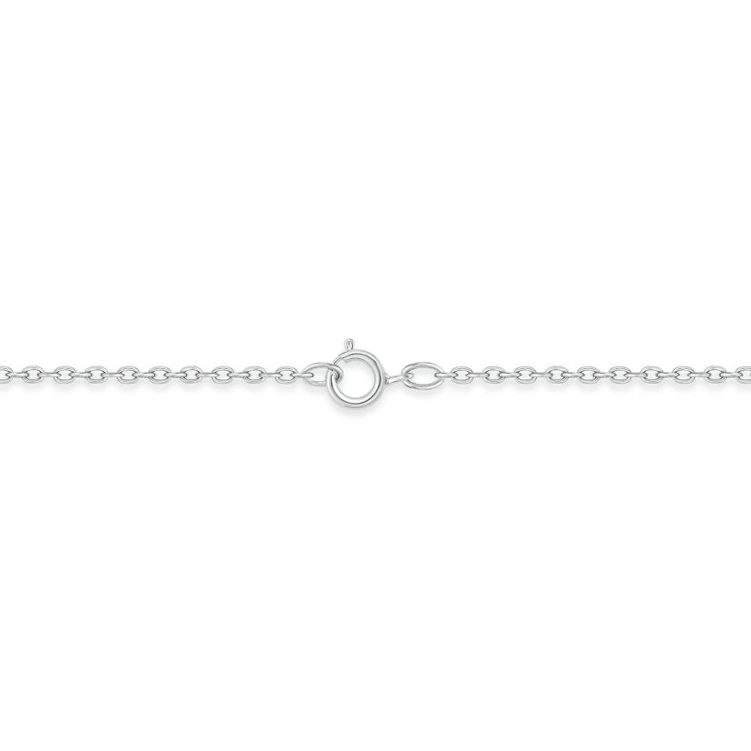 1/5 carat, Diamond Heart Pendant in 14K White Gold