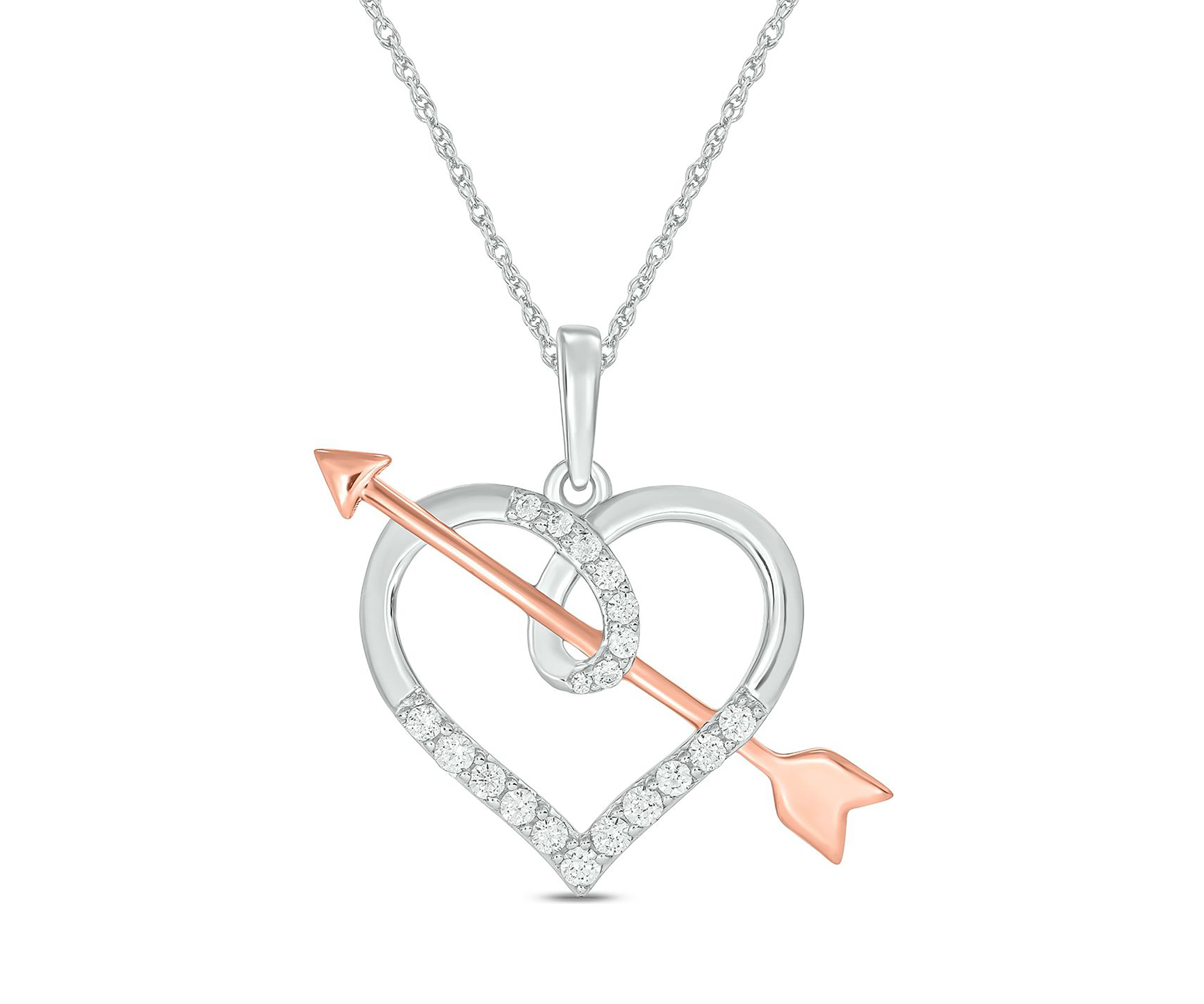 1/4 ct. t.w. Diamond Heart Pendant in 10K White Gold