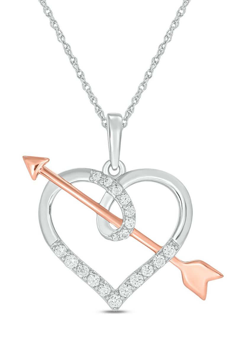 1/4 ct. t.w. Diamond Heart Pendant in 10K White Gold