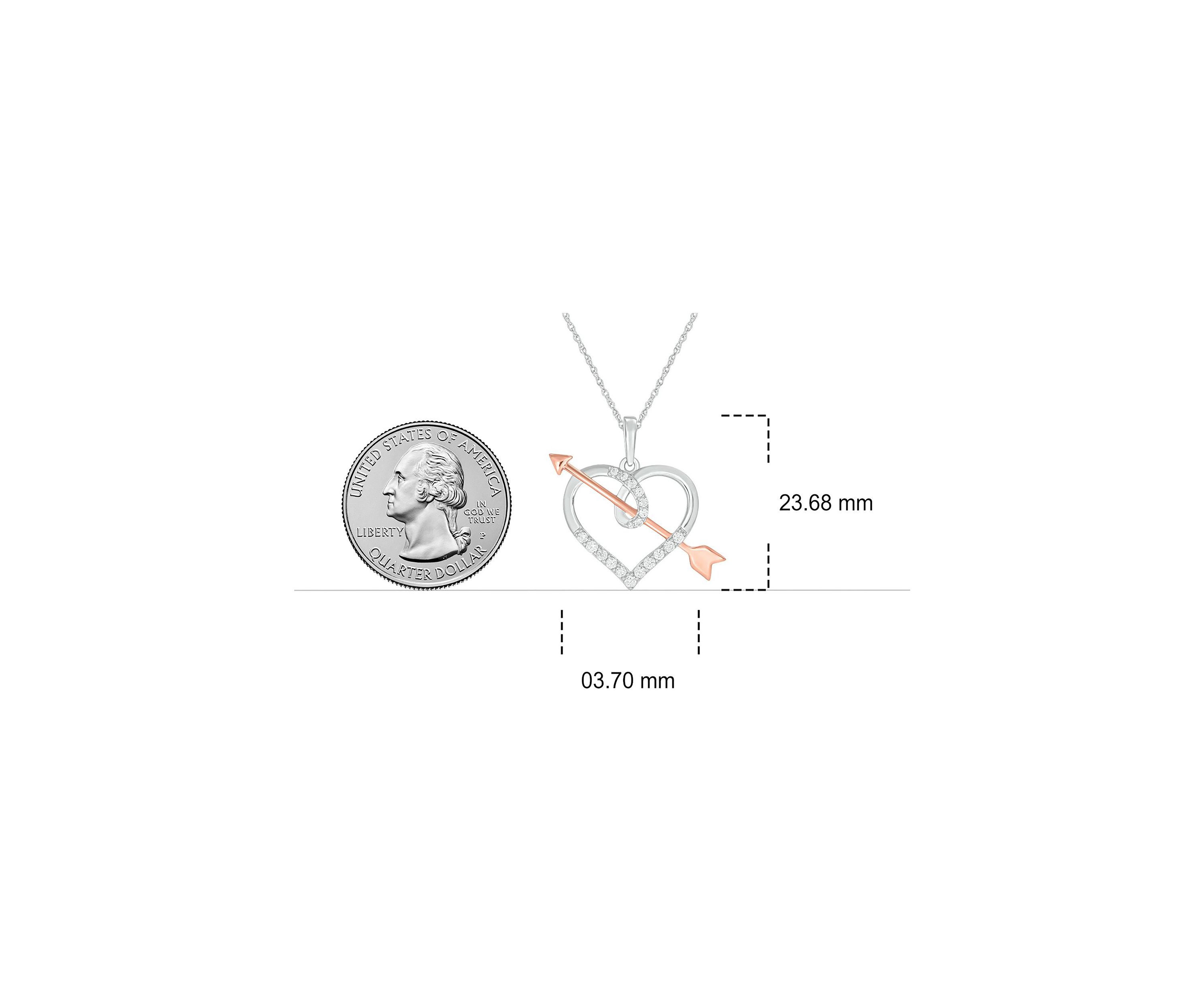 1/4 ct. t.w. Diamond Heart Pendant in 10K White Gold