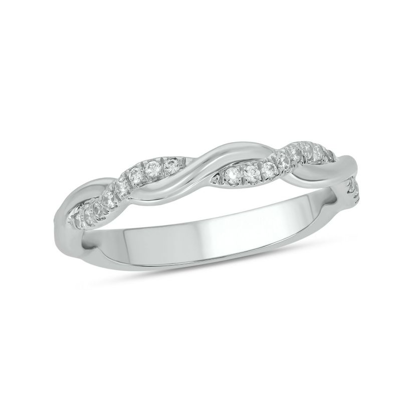 1/6 ct. t.w. Diamond Anniversary Band in Sterling Silver