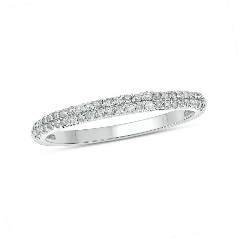 1/4 ct. t.w. Diamond Anniversary Band in Sterling Silver
