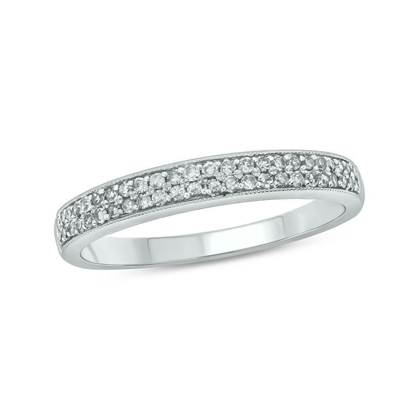 1/4 ct. t.w. Diamond Anniversary Band in Sterling Silver