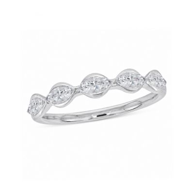 Belk & Co Lab Created 3/4 cttw. Lab Grown Diamond Bezel-Set Ring in 14K Gold-Plated & Sterling Silver, 9
