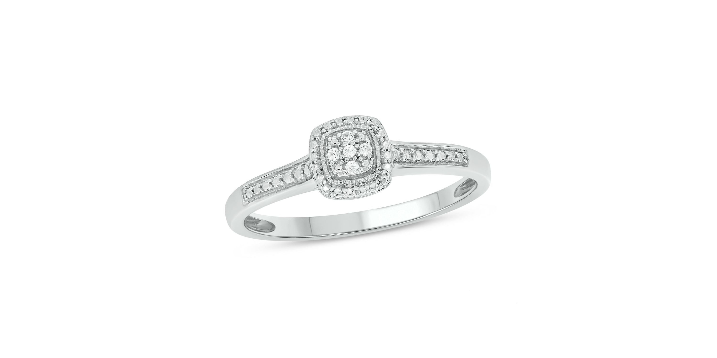 Diamond Accent Promise Ring In Sterling Silver