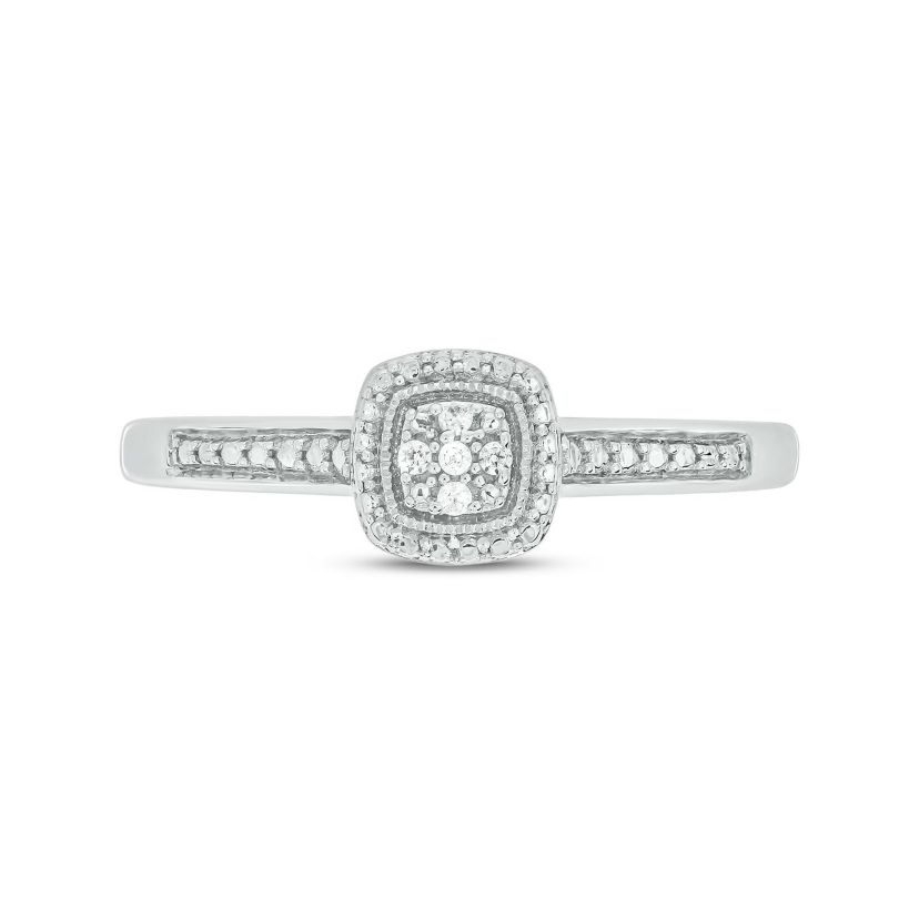 Diamond Accent Promise Ring In Sterling Silver