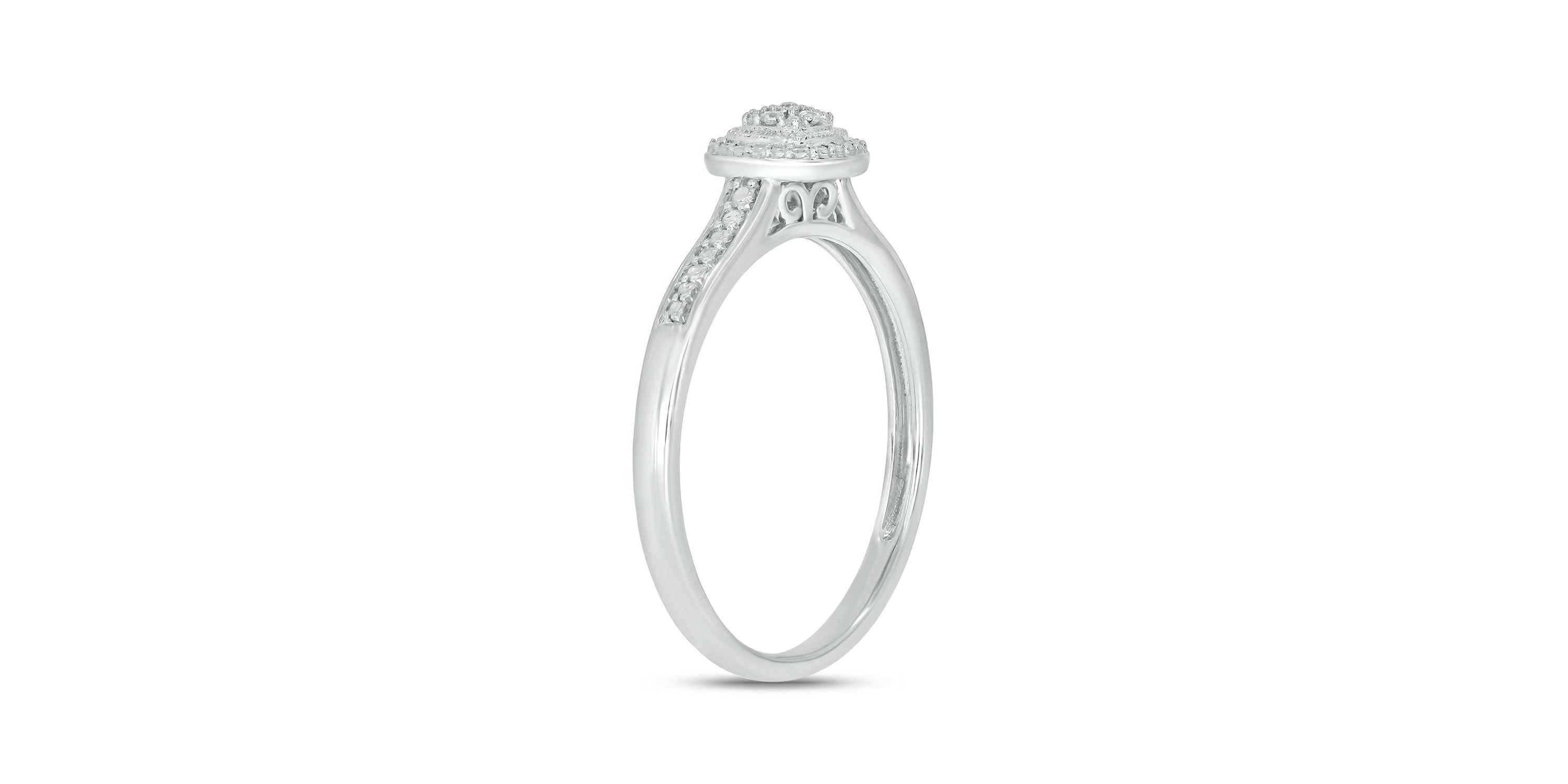 Diamond Accent Promise Ring In Sterling Silver