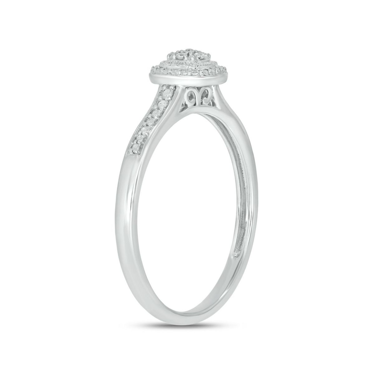 Diamond Accent Promise Ring In Sterling Silver