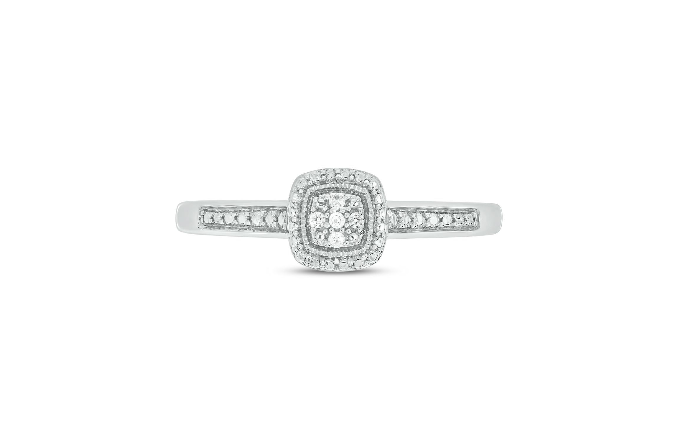 Diamond Accent Promise Ring In Sterling Silver