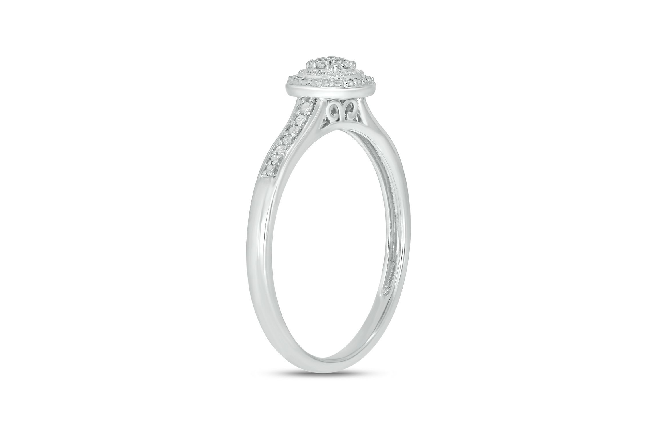 Diamond Accent Promise Ring In Sterling Silver