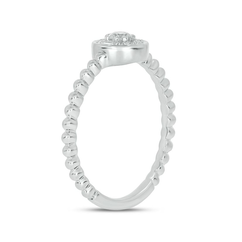 1/5 ct. t.w. Diamond Promise Ring In Sterling Silver