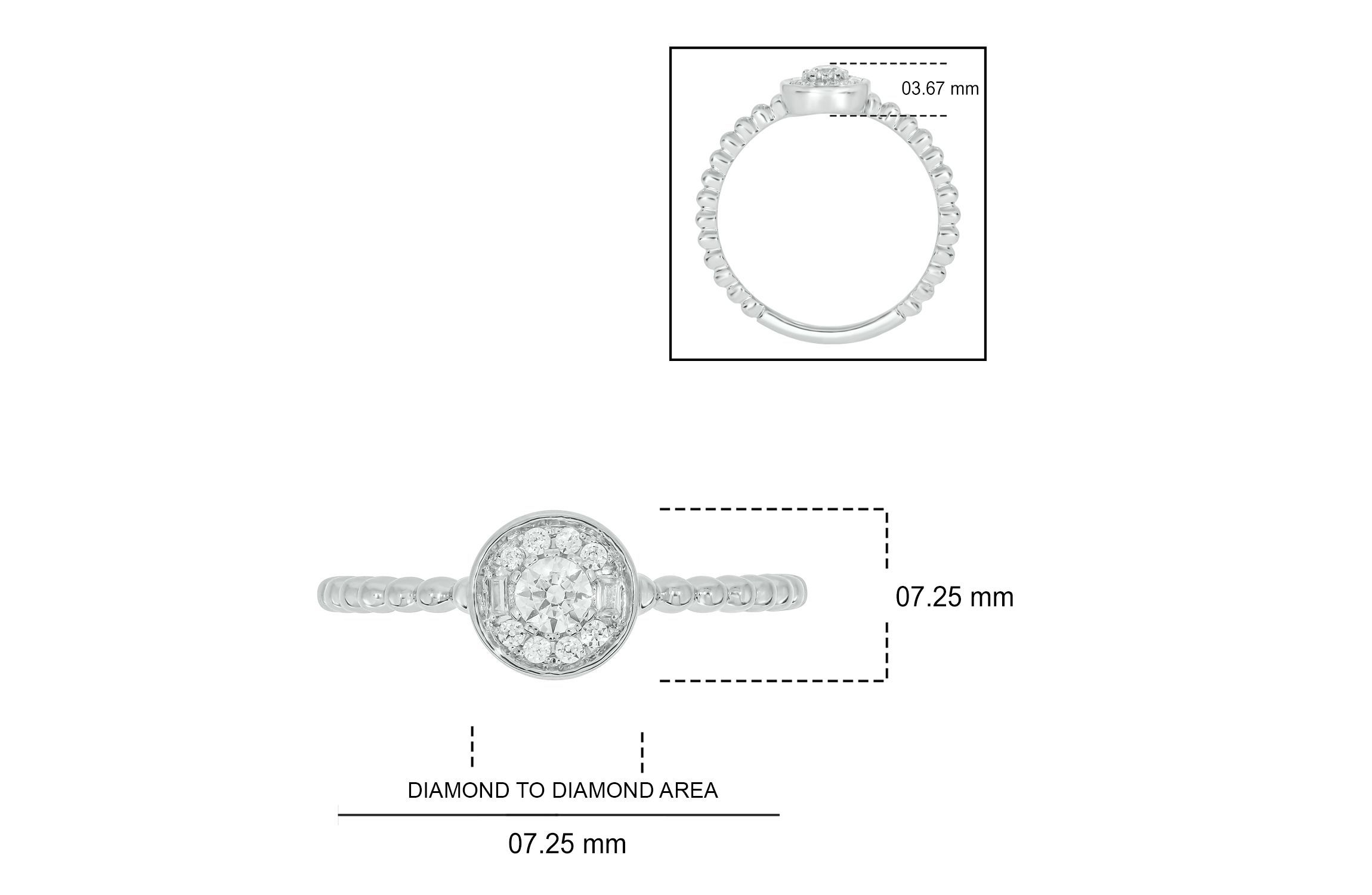 1/5 ct. t.w. Diamond Promise Ring In Sterling Silver
