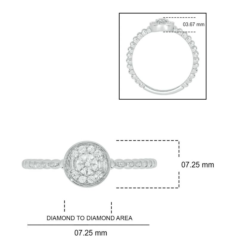 1/5 ct. t.w. Diamond Promise Ring In Sterling Silver