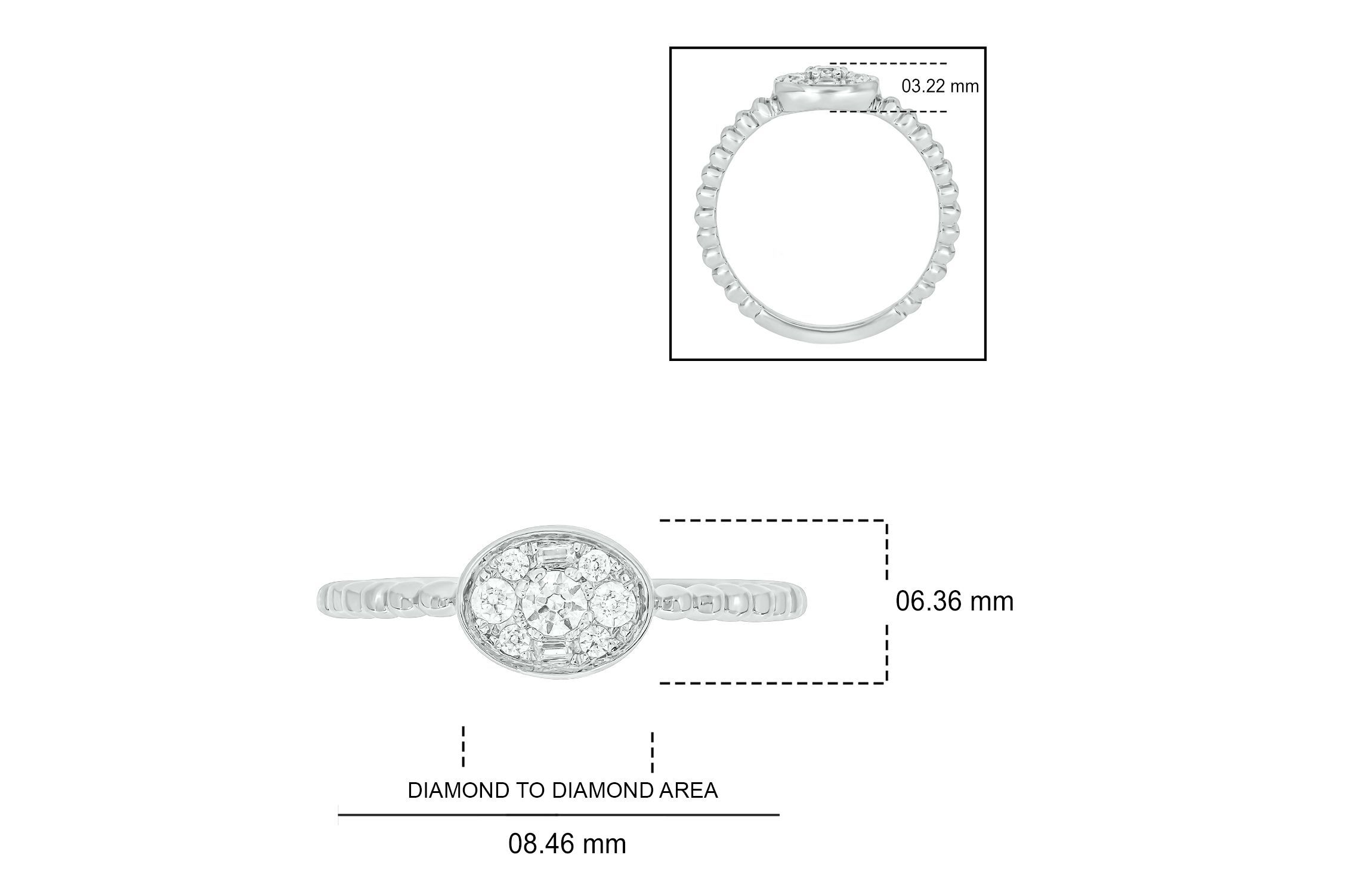 1/5 ct. t.w. Diamond Promise Ring In Sterling Silver