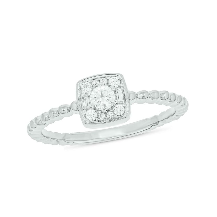 1/5 ct. t.w. Diamond Promise Ring In Sterling Silver